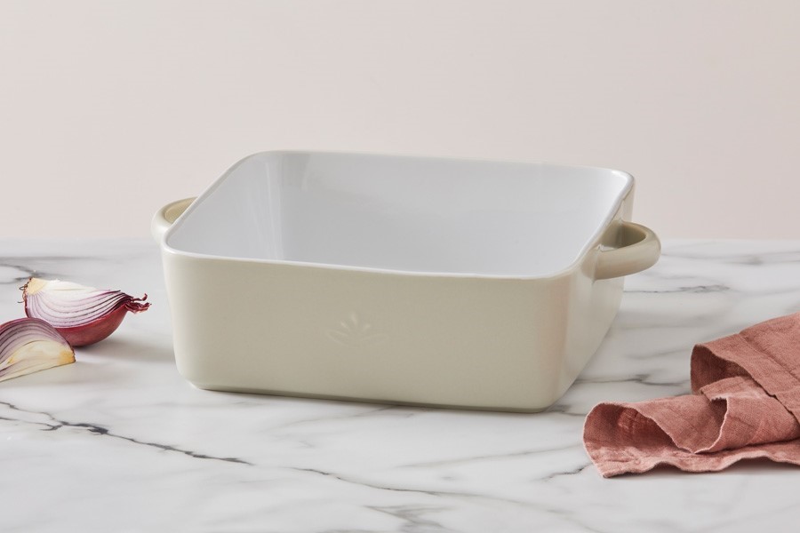 CASA DOMANI Moderna Square Baker 450ML 11x4cm Taupe