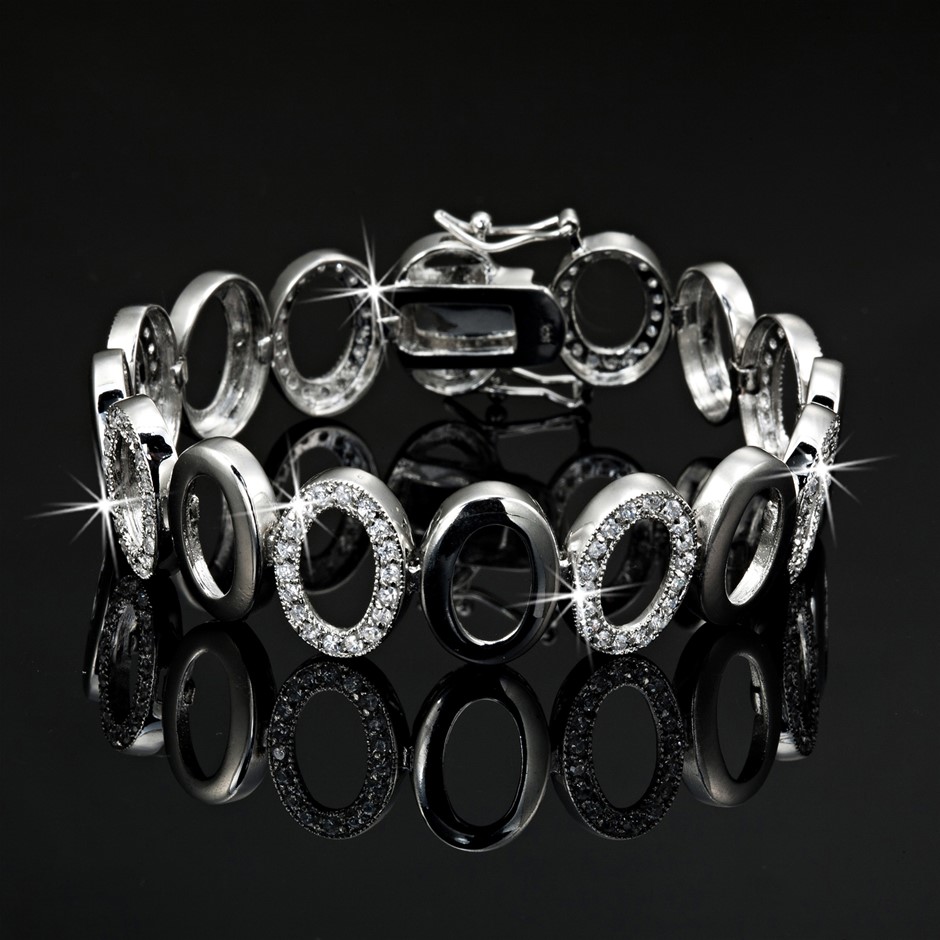 8 Inch Tennis Bracelet Featuring 144 Crystals by Swarovski®