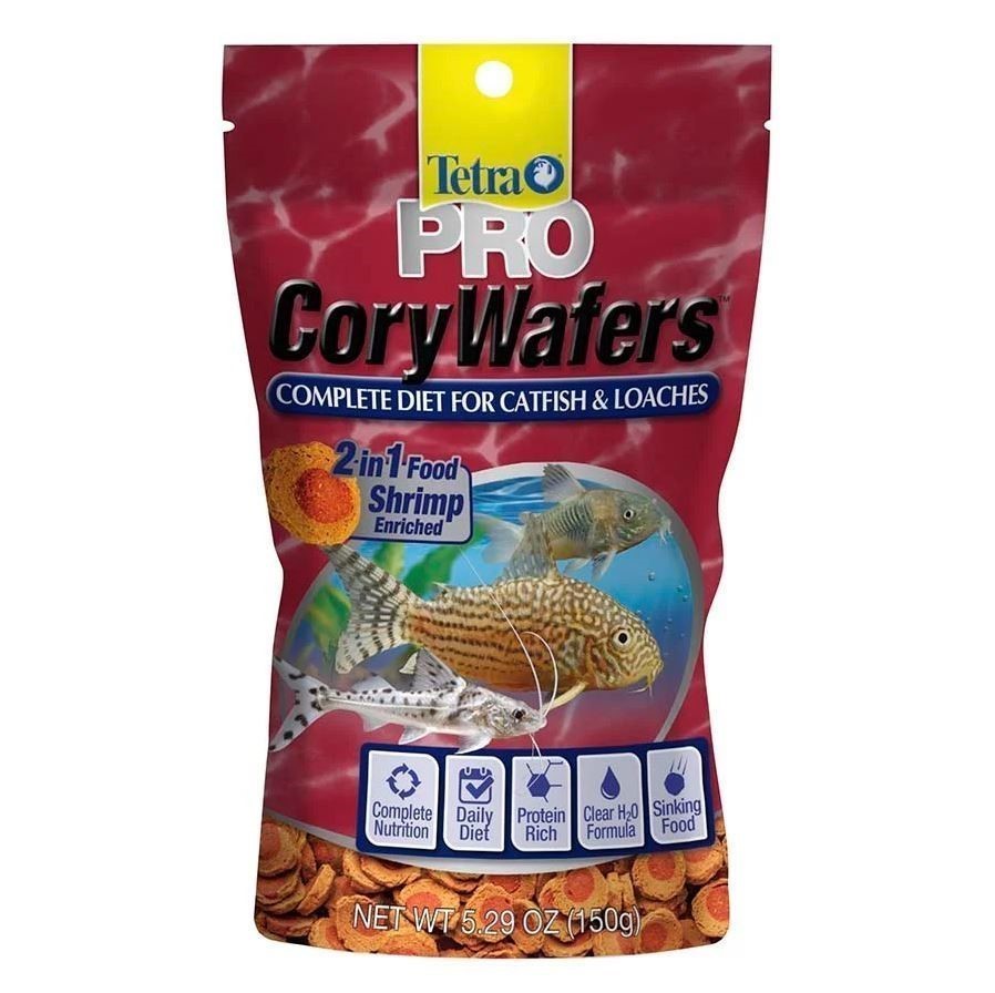 TETRA Pro Cory Wafers Complete Diet For Catfish & Loaches, 2-in-1 Food Shri
