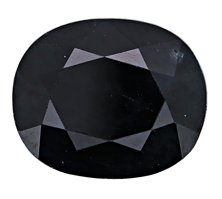7.31 Carats Black Sapphire