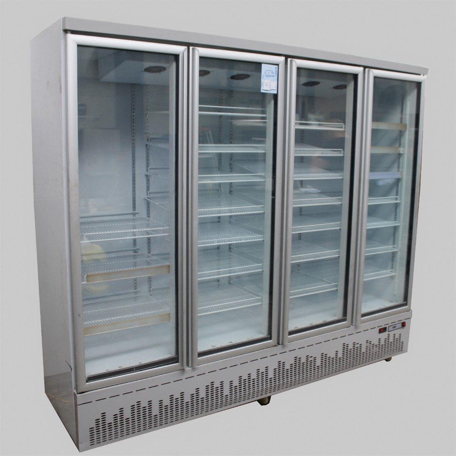 Fed Upright Four Glass Door Display