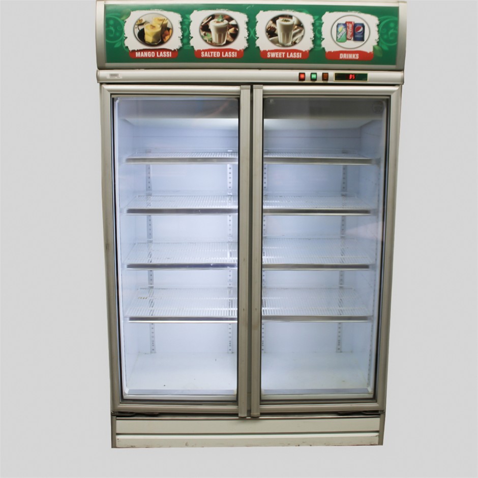 Rhuey Shing 2 Door Glass Upright Fridge
