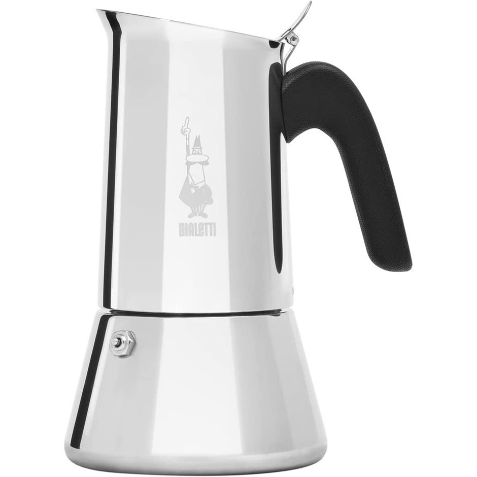 BIALETTI Venus 4 Cup Espresso Coffee Maker, Silver, 0007254/CN.