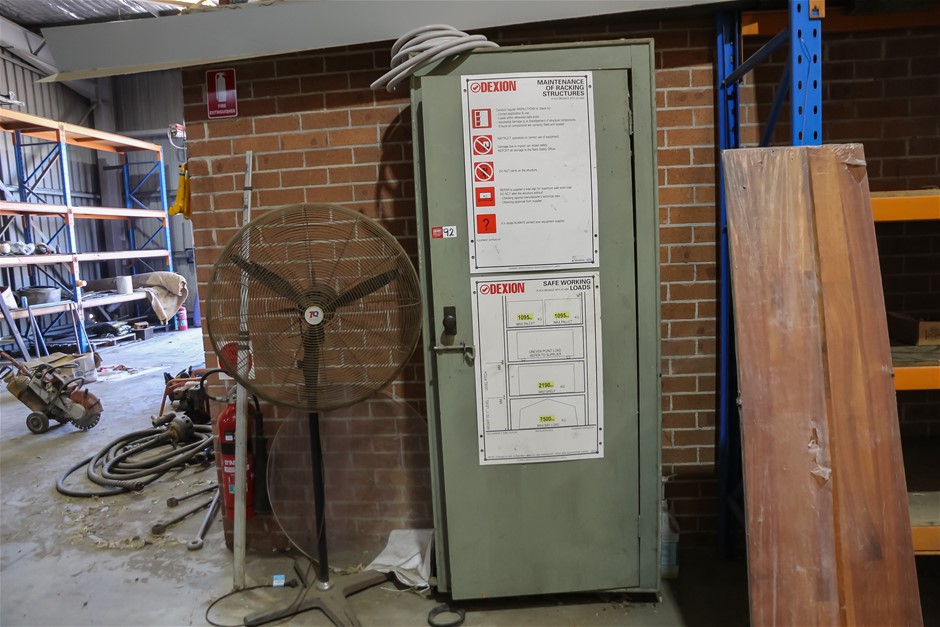 Timber Cabinet & Contents