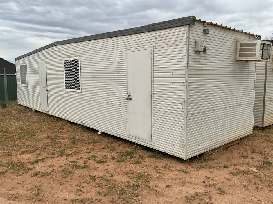 <p>Steel Clad 12m x 3m Transportable Office Shell </p>