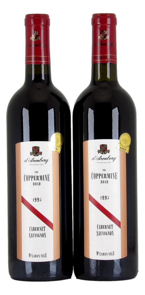 D'ARENBERG The Coppermine Rd Cab Sauv 1995 (2x 750mL), McLaren Vale 5* Prov