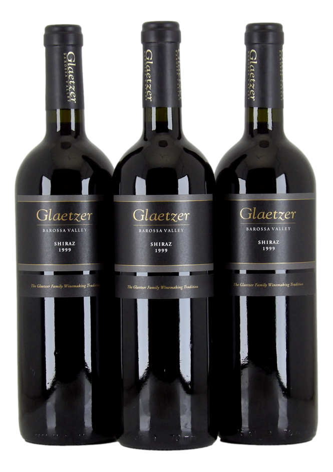 GLAETZER WINES Shiraz 1999 (3x 750mL), Barossa Valley. 5* Prov