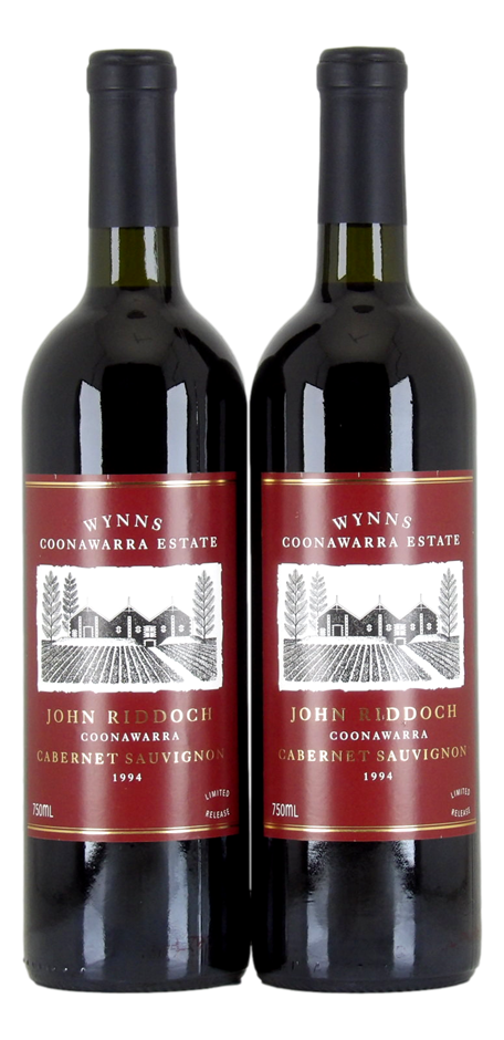 WYNNS ESTATE John Riddoch Cab Sauv 1994 (2x 750mL), Coonawarra. 5* Prov