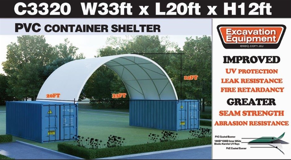 2025 Heavy duty 20ft Container Shelter (Unused)