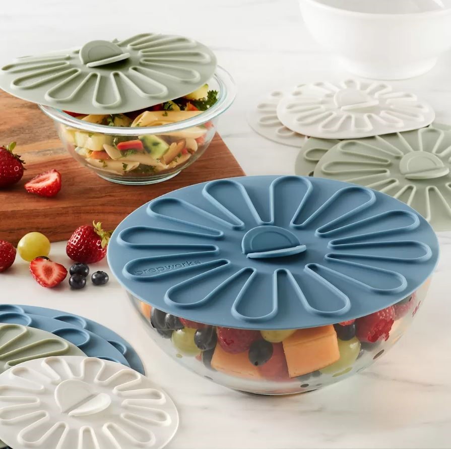 PREPWORKS 10pc Multi-Function Silicone Lid Set. NB: Missing 1 of the smalle