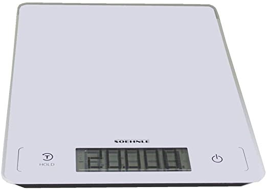 SOEHNLE Page Profi 300 Kitchen Digital Scale with Sensor Touch, Colour Whit