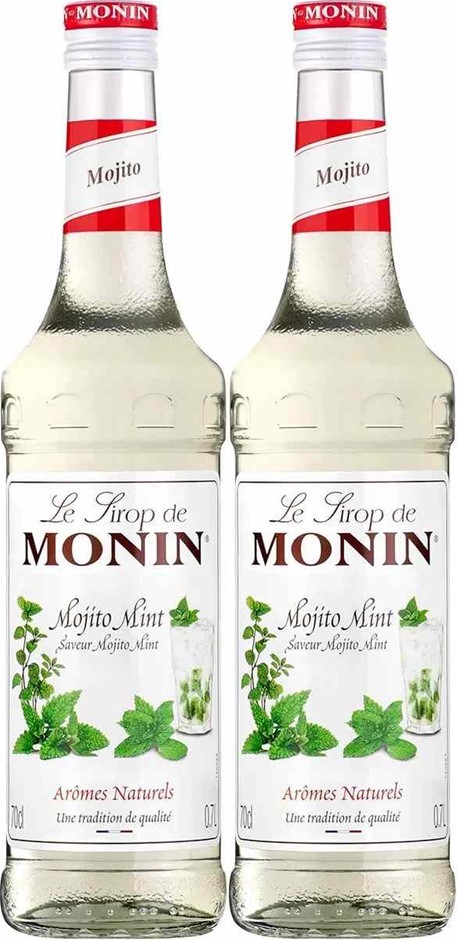 2 x MONIN Mojito Mint Syrup, Great for Cocktails and Teas, 700 ml