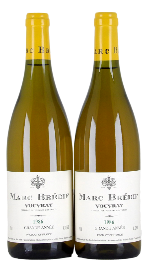 MARC BREDIF Grand Annee 1986 (2x 750mL), Vouvray. 5* Prov