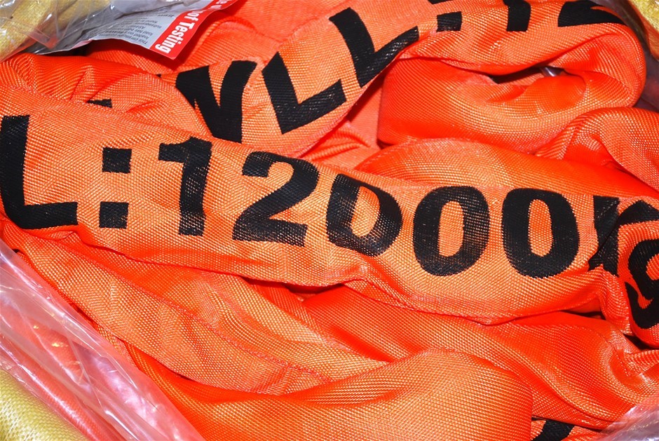 Jumbo Round Lifting Sling, WLL 12,000kg x 4M (with Test Cert).