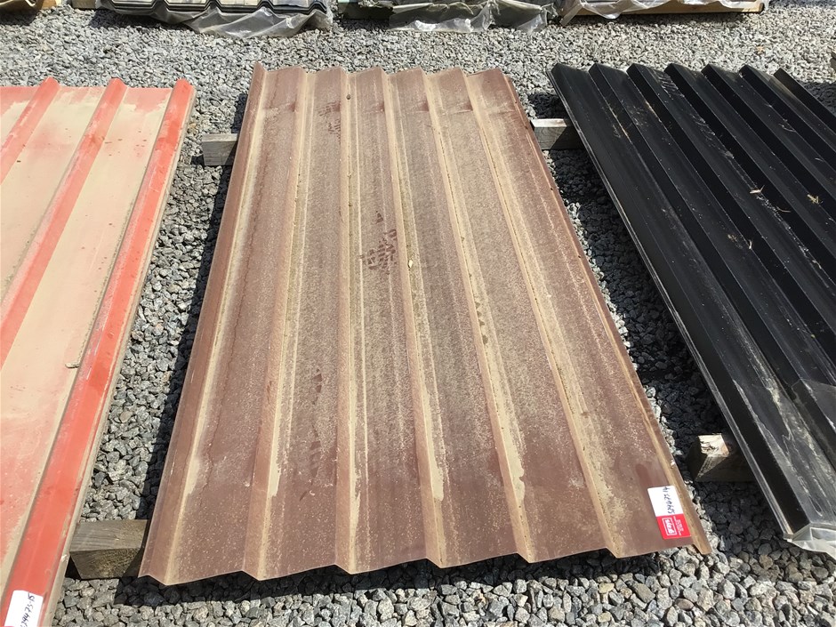 8 x Unused Colorbond Sheets (Brown)