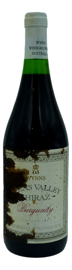 Wynns Ovens Valley Shiraz Burgundy 1986 (1x 750mL)