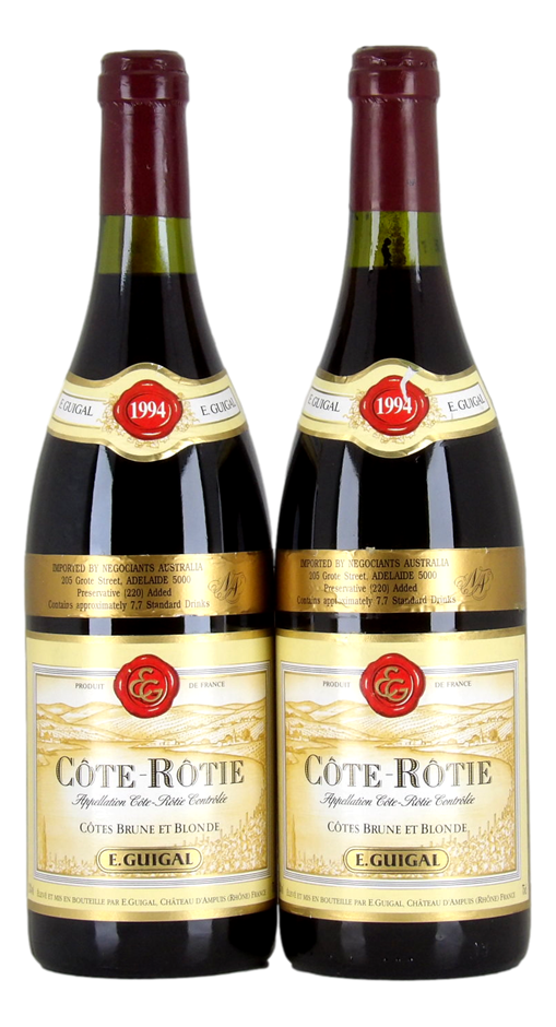 E. GUIGAL Brune et Blonde 1994 (2x 750mL), Cote-Rotie. 5* Prov