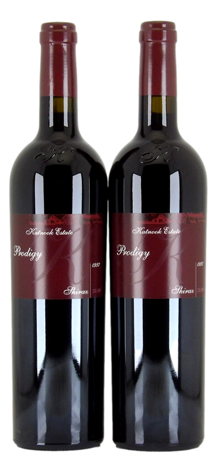KATNOOK ESTATE Prodigy Shiraz 1997 (2x 750mL), Coonawarra. 5* Prov