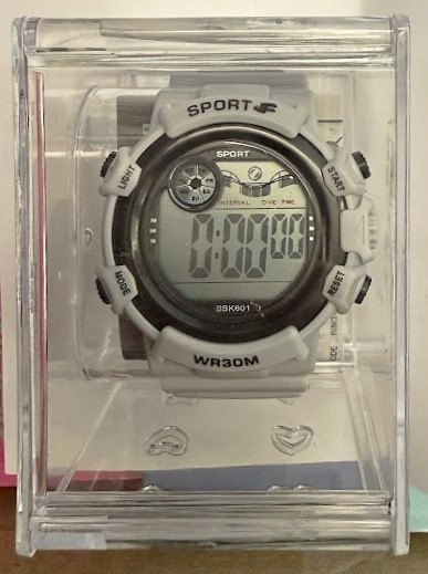 SPORTS WATCH Semi Water & Shock Resistance Digital Watch Unisex WR30M, Grey