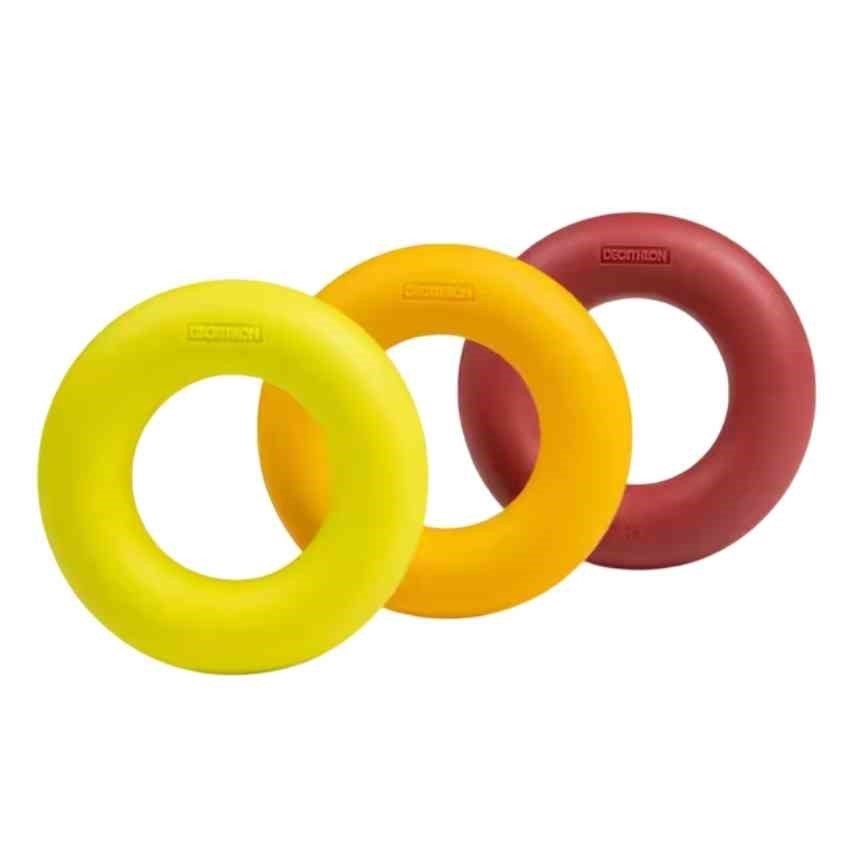 5 x DECATHLON Strong Resistance Hard Handgrip Rings Assorted Colours