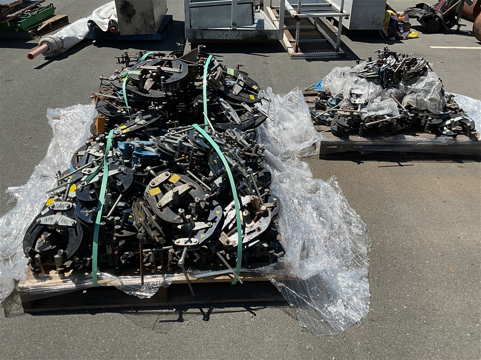 Qty Assorted Pipe Clamps 2” - 6” x 3 Pallets