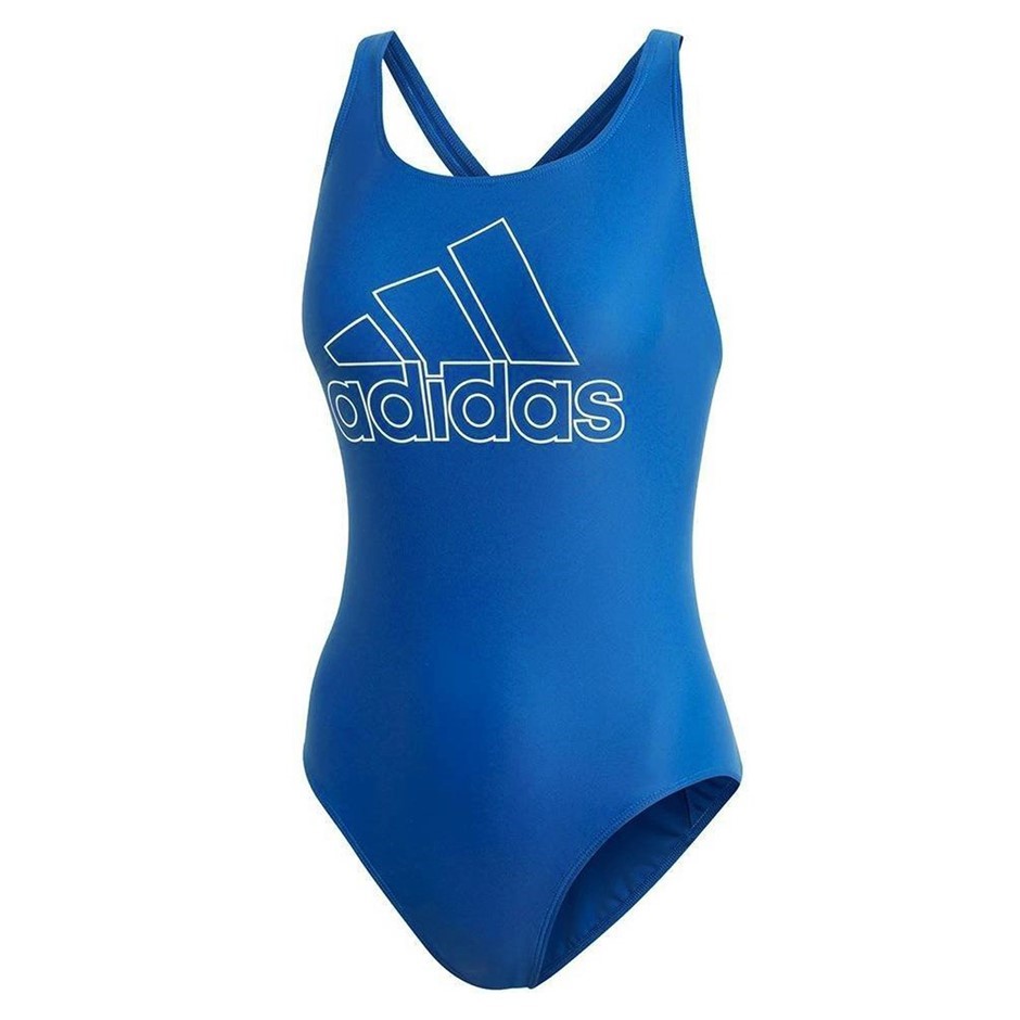 ADIDAS Women's Fit BOS Swimsuit, Size AU16, Blue, DY5901. Buyers Note - Di