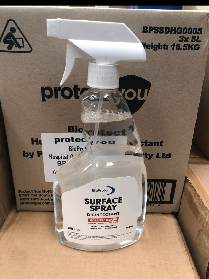 6x BioProtect Surface Spray Disinfectant Auction (0065-2575648) | Grays ...