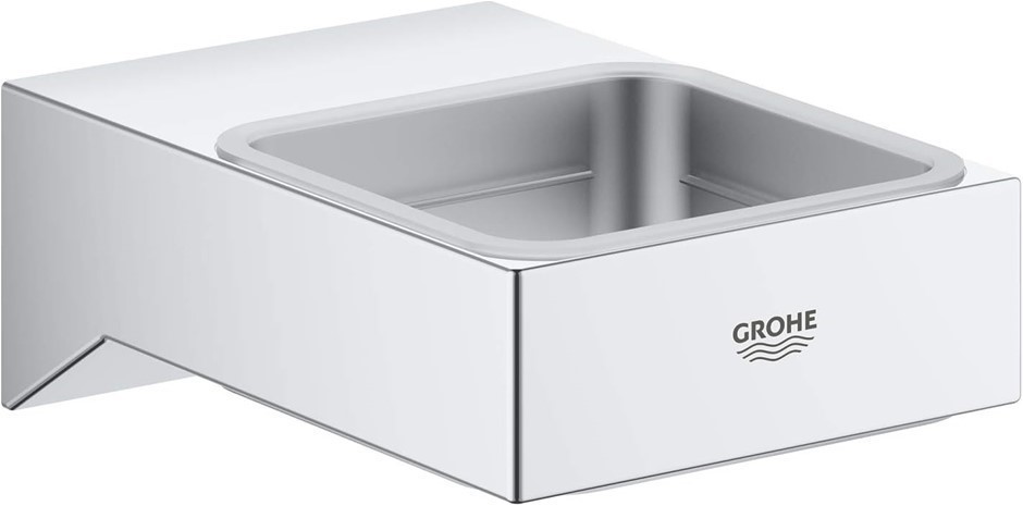 GROHE Selection Cube Holder, Starlight Chrome, 40865000.