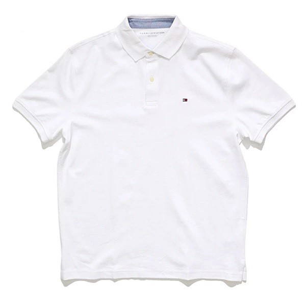 TOMMY HILFIGER Men's LIC COS Richard Polo, Size S, 100% Cotton, White (YCF)