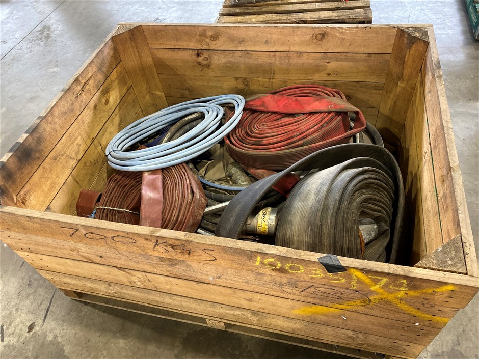 Crate of Layflat Hoses
