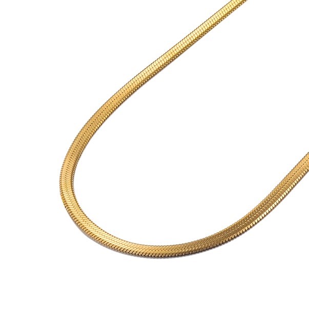 Quality Classic Stainless Steel 3mm Snake Chain Necklace - 16 Inches