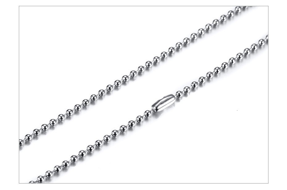 Stainless Steel 2mm Men' Ball Chain Necklace 58cm