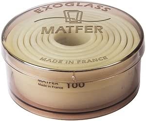 Pack of 8 x MATFER Bourgeat Exoglass Plain Pastry Cutters, Off-White, Model