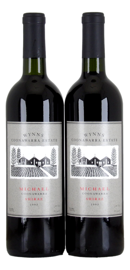 Wynns Estate Michael Shiraz 1993 (2x 750mL), Coonawarra. 5* Prov