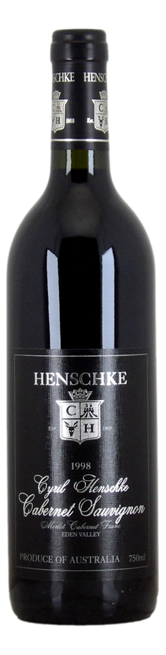 HENSCHKE Cyril Henschke Cabernet Sauv 1998 (1x 750mL), Eden Valley. 5* Prov