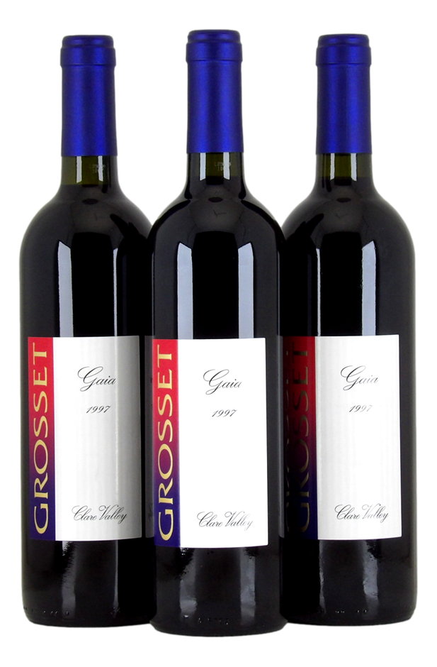 GROSSET Gaia 1997 (3x 750mL), Clare Valley. 5* Prov