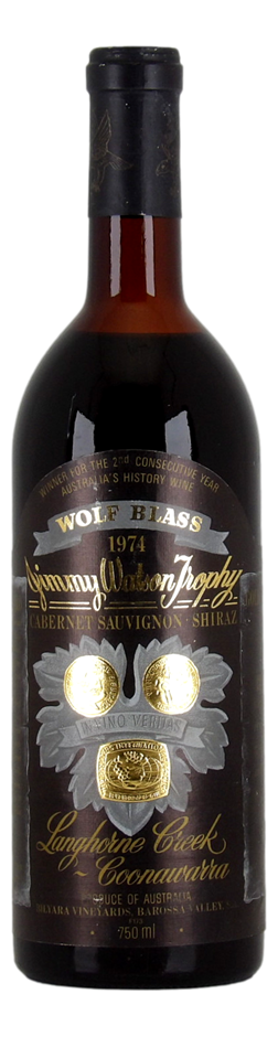 WOLF BLASS WINES Black Label 1974 (1x 750mL), South Australia. 5* Prov