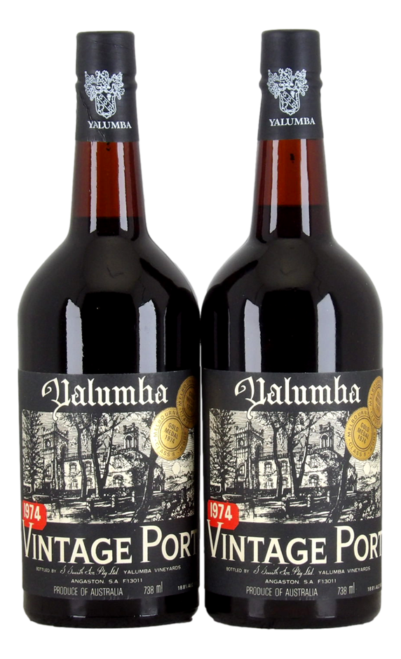 YALUMBA Vintage Port 1974 (2x 738mL), Barossa Valley. 5* Prov