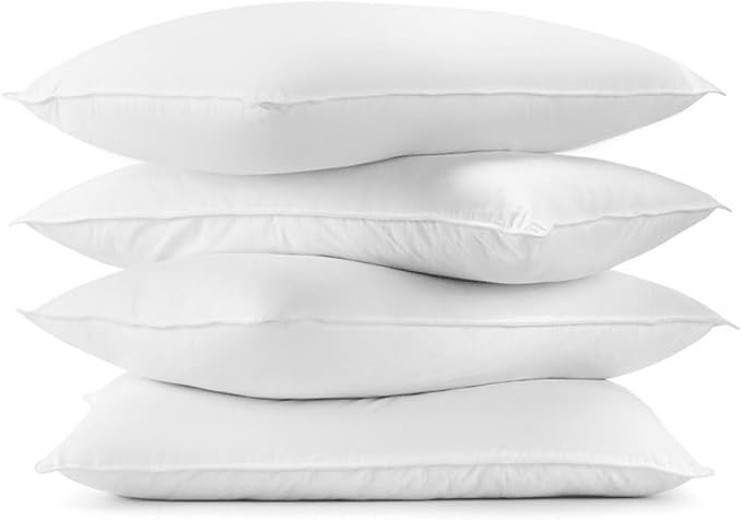 OVELA Set of 4 Ovela Hotel Quality Deluxe Bounce Fibre Pillows, 2 x Medium