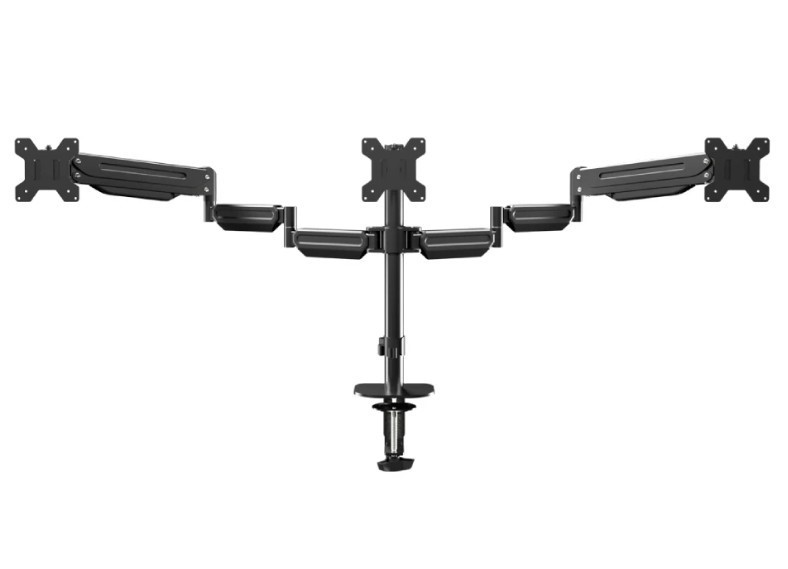 KOGAN Full Motion Gas Spring Triple Monitor Arm For 17-27 Monitor.