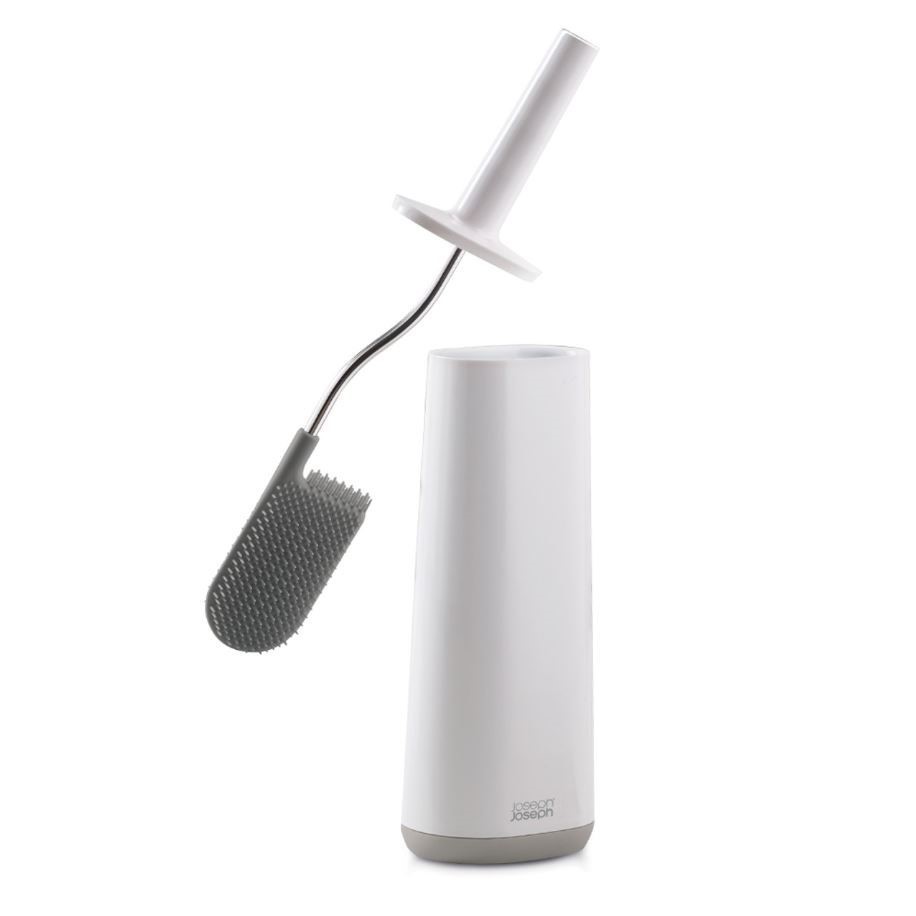 JOSEPH JOSEPH Flex Toilet Brush, Grey, 2 Pack, Model 70506. N.B: Damaged pa