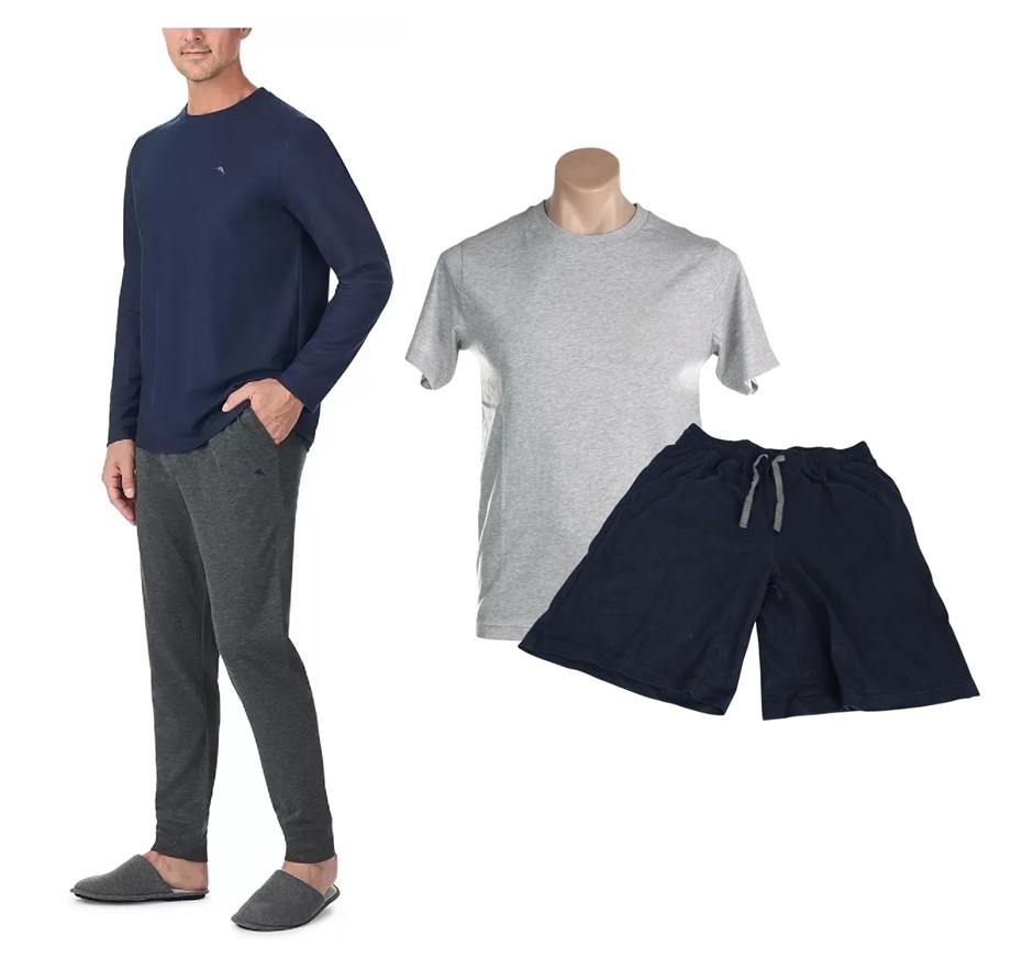 2 x 2pc Men's PJ Sets, Size 2XL, TOMMY BAHAMA & ADVENT, Assorted Colours, 1