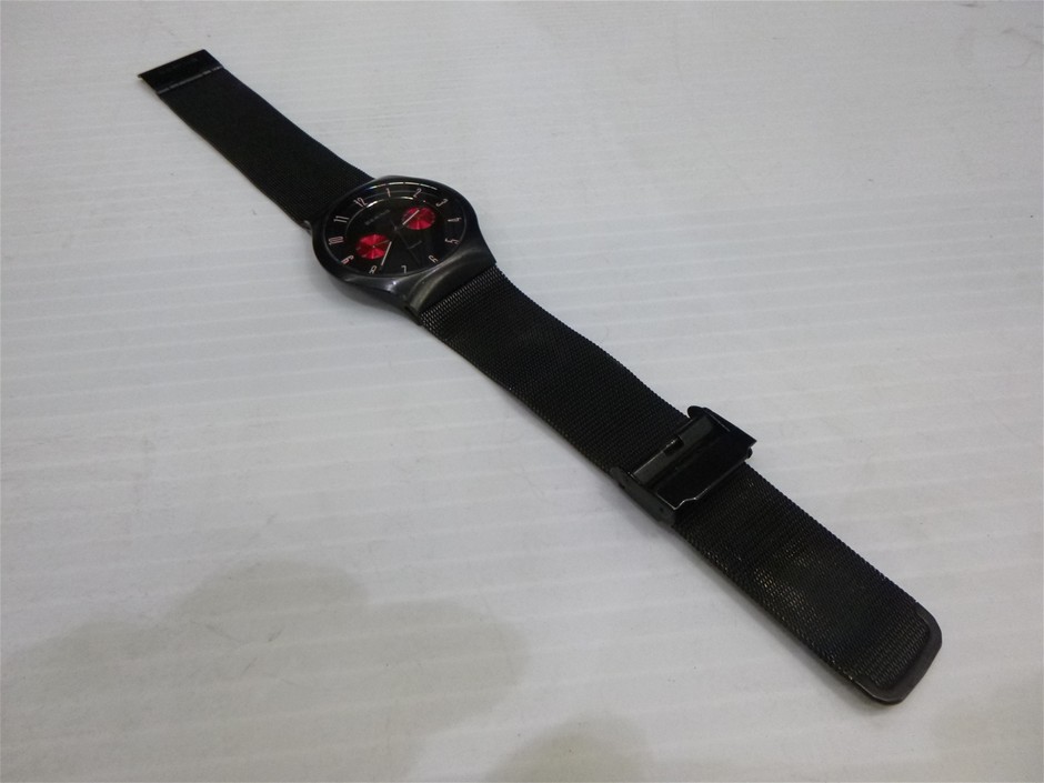 Bering 11939-229 Classic Men's Black Titanium Sapphire Glass Watch