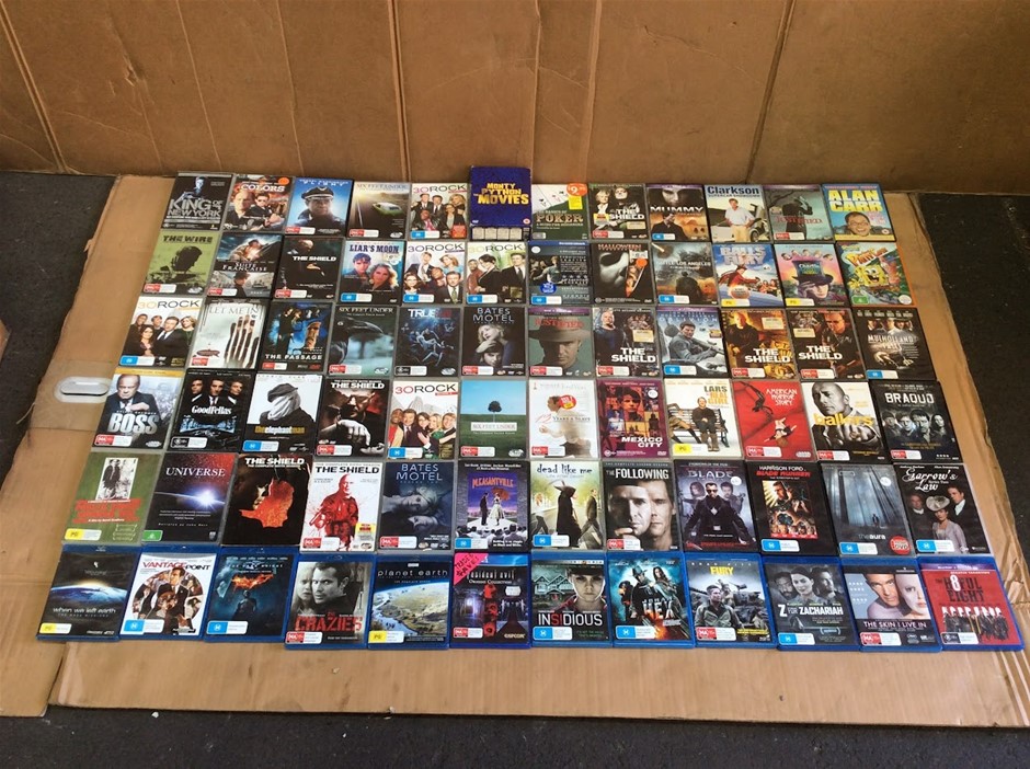 Mixed Different types of movie DVDs (Lot of 72) Auction (0040-2575825 ...