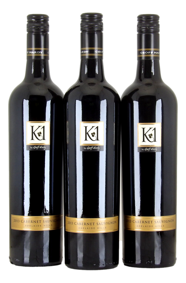 Geoff Hardy K1 Cabernet Sauvignon 2013 (3x 750mL), Adelaide Hills.
