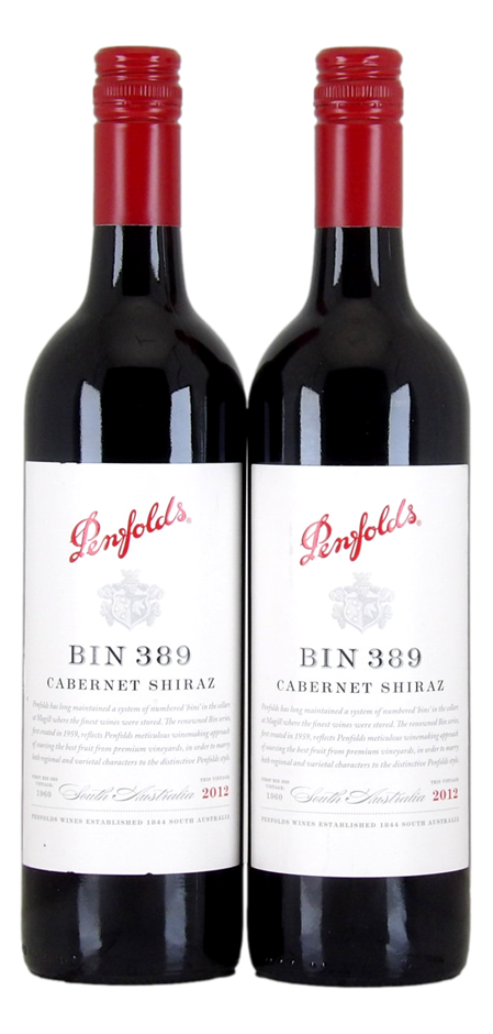 Penfolds Bin 389 Cabernet Shiraz 2012 (2x 750mL), SA.