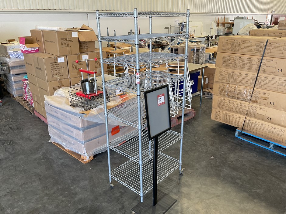 <p>Modular Storage Shelves and Freestanding Sign</p>