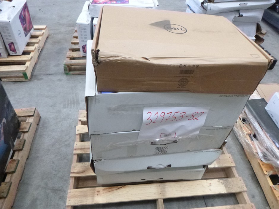 Pallet Of Assorted Damaged Dell Monitors