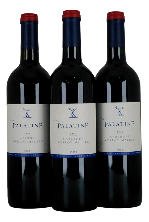 Lenswood Vineyard Palatine Cab Merlot Malbec 1998 (3x 750mL) Adelaide Hills