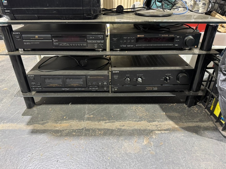 Sony Hi-Fi Sound System and Rack Auction (0018-5061656) | Grays Australia